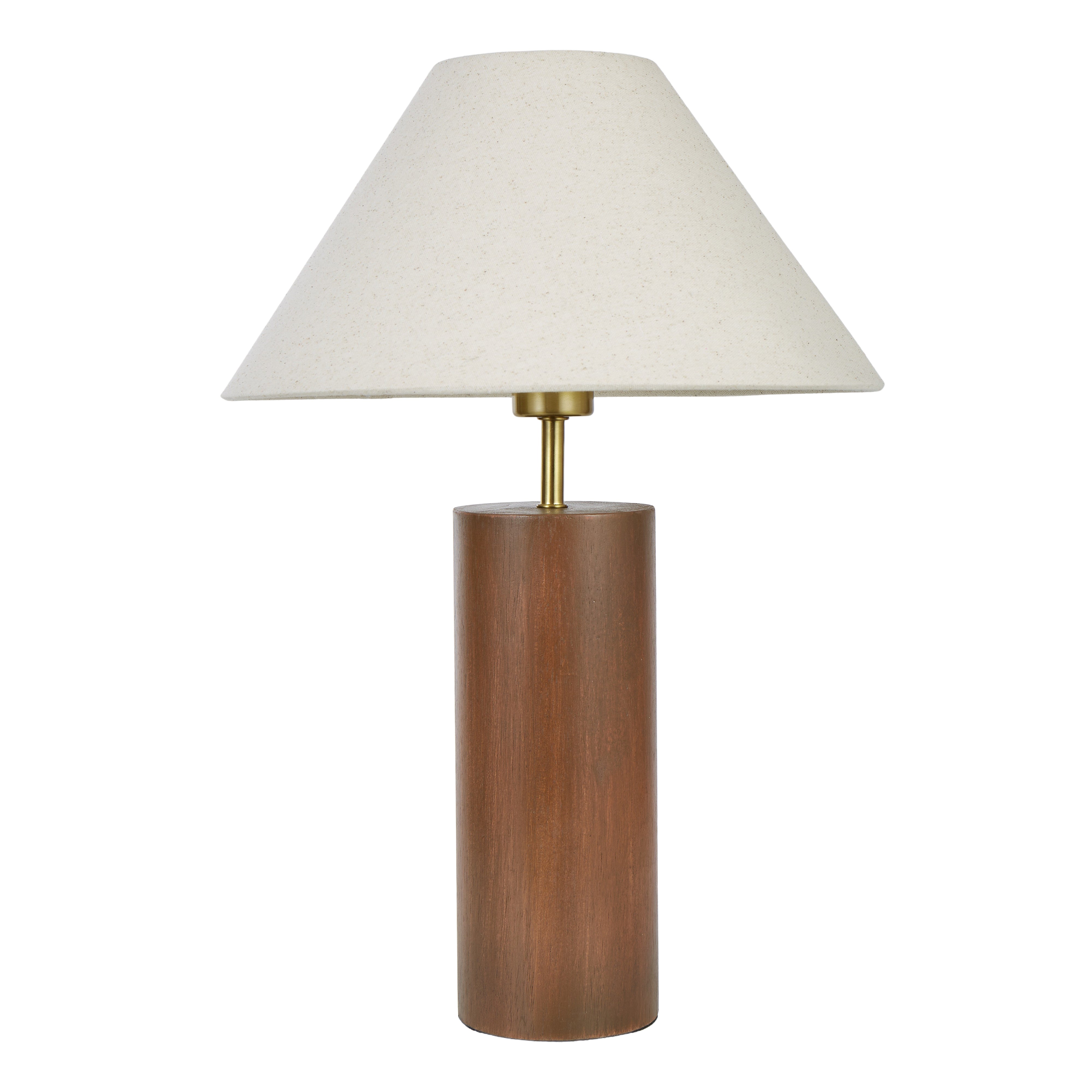 Percival Table Lamp - Walnut & Linen