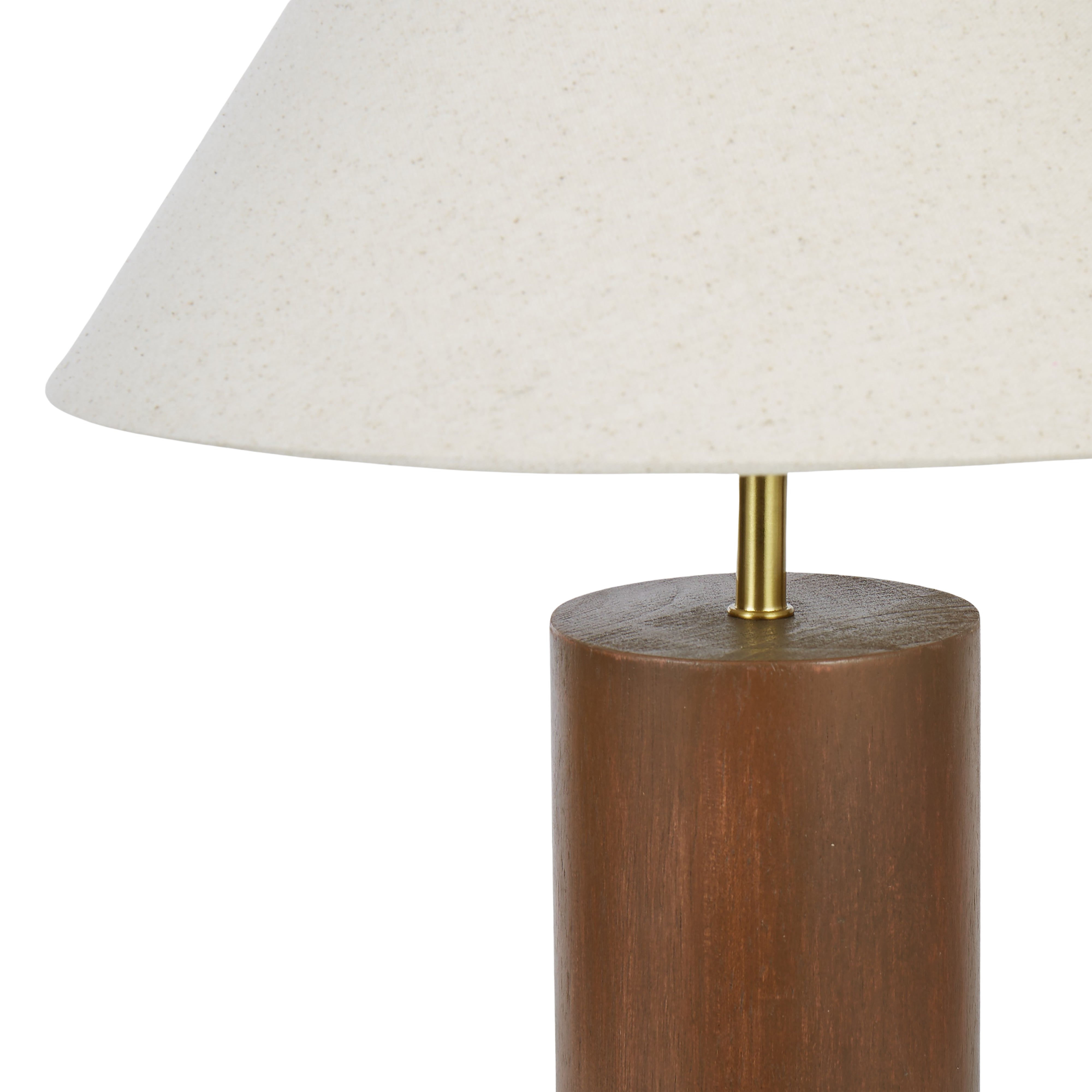 Percival Table Lamp - Walnut & Linen