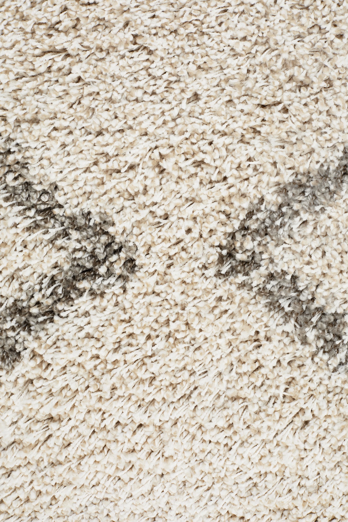 Saffron 22 - Moroccan Shag Pile Rug - Natural