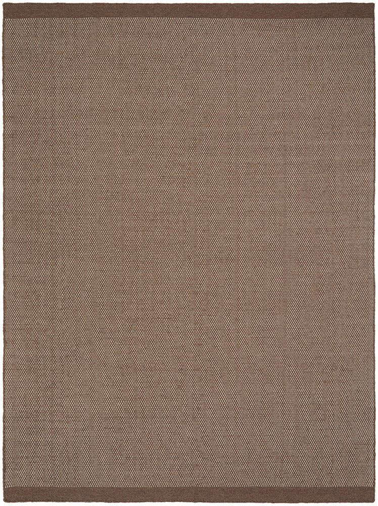 Bark Wool Flatweave Rug - Walnut