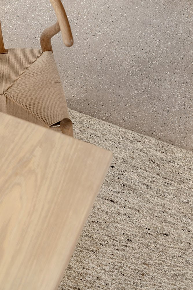 Elm Wool, Flatweave Rug - Pepper