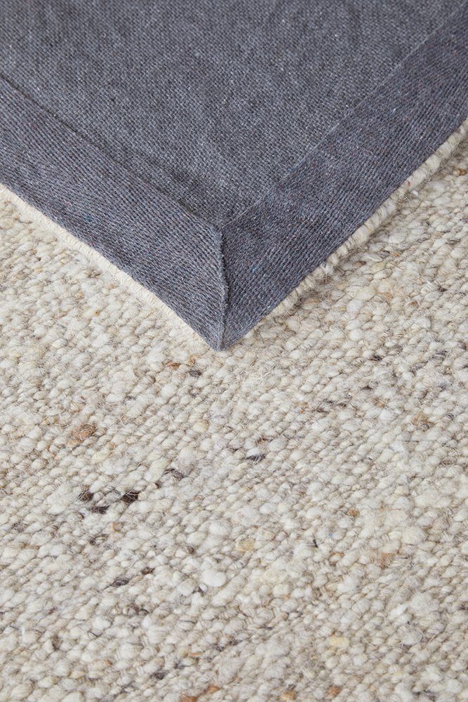 Elm Wool, Flatweave Rug - Pepper