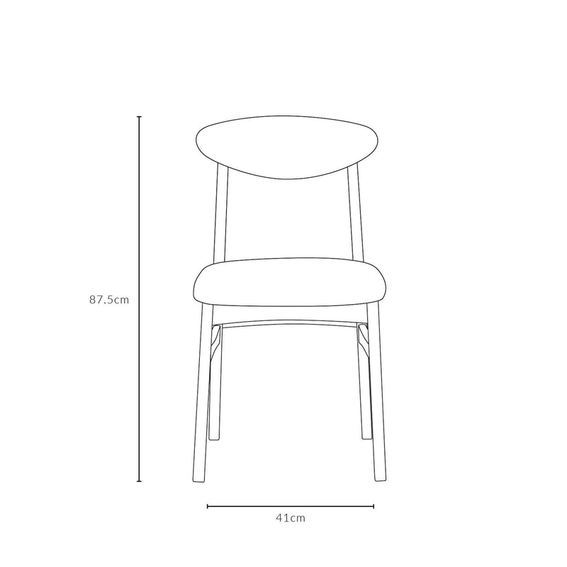 Flinders Dining Chair - Messmate Dimensions