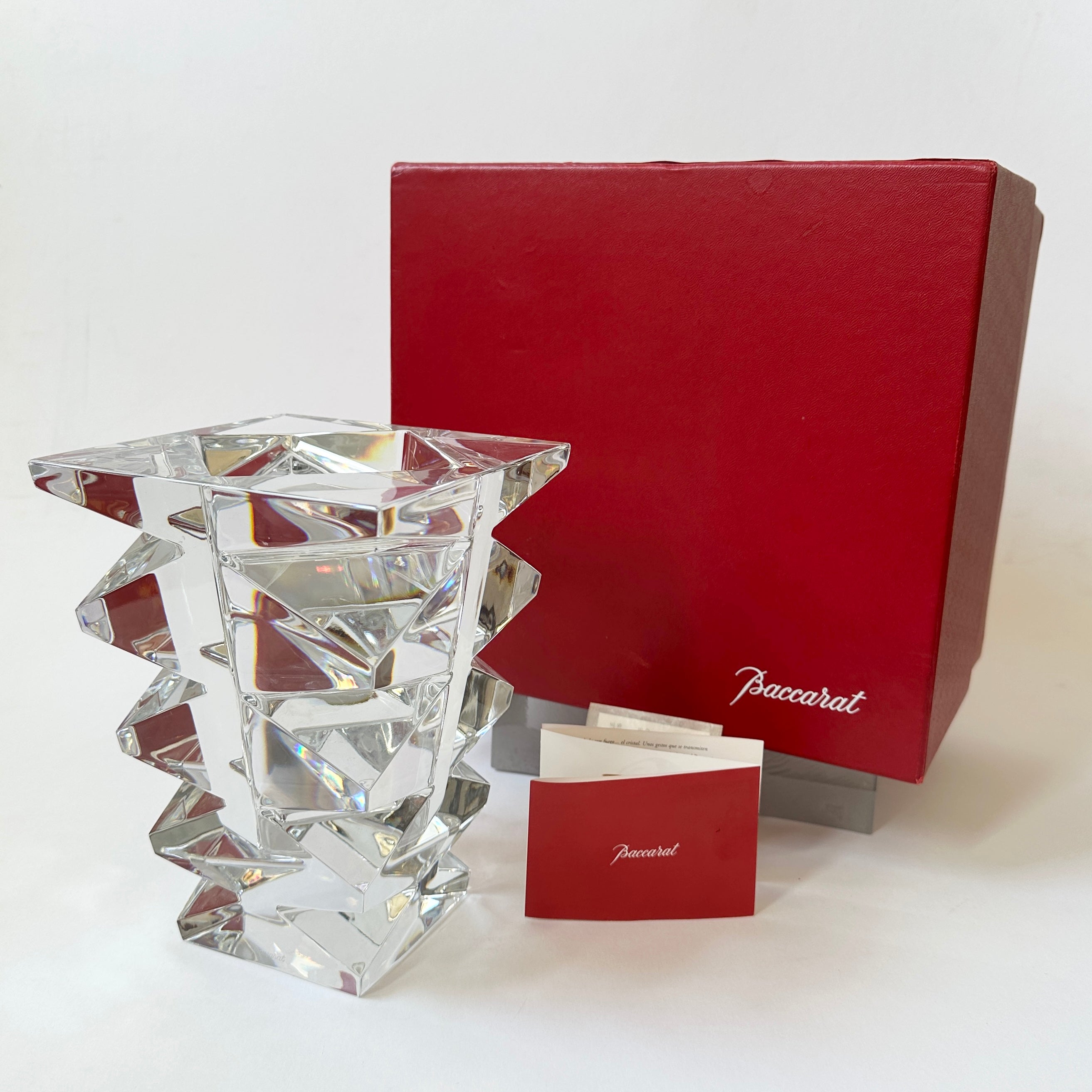 Baccarat Totem Vase — Clear Crystal (Nicolas Triboulot)