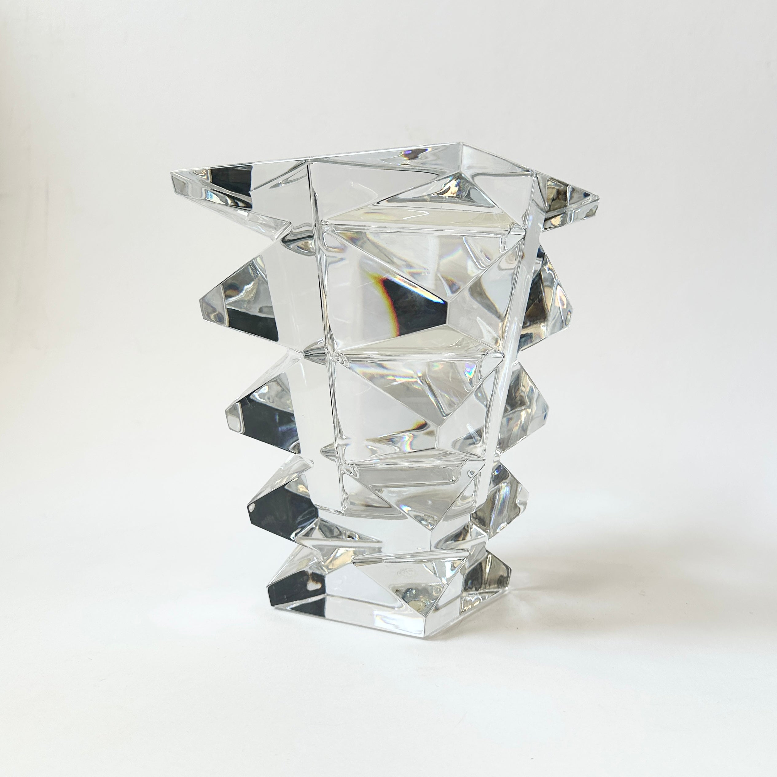 Baccarat Totem Vase — Clear Crystal (Nicolas Triboulot)