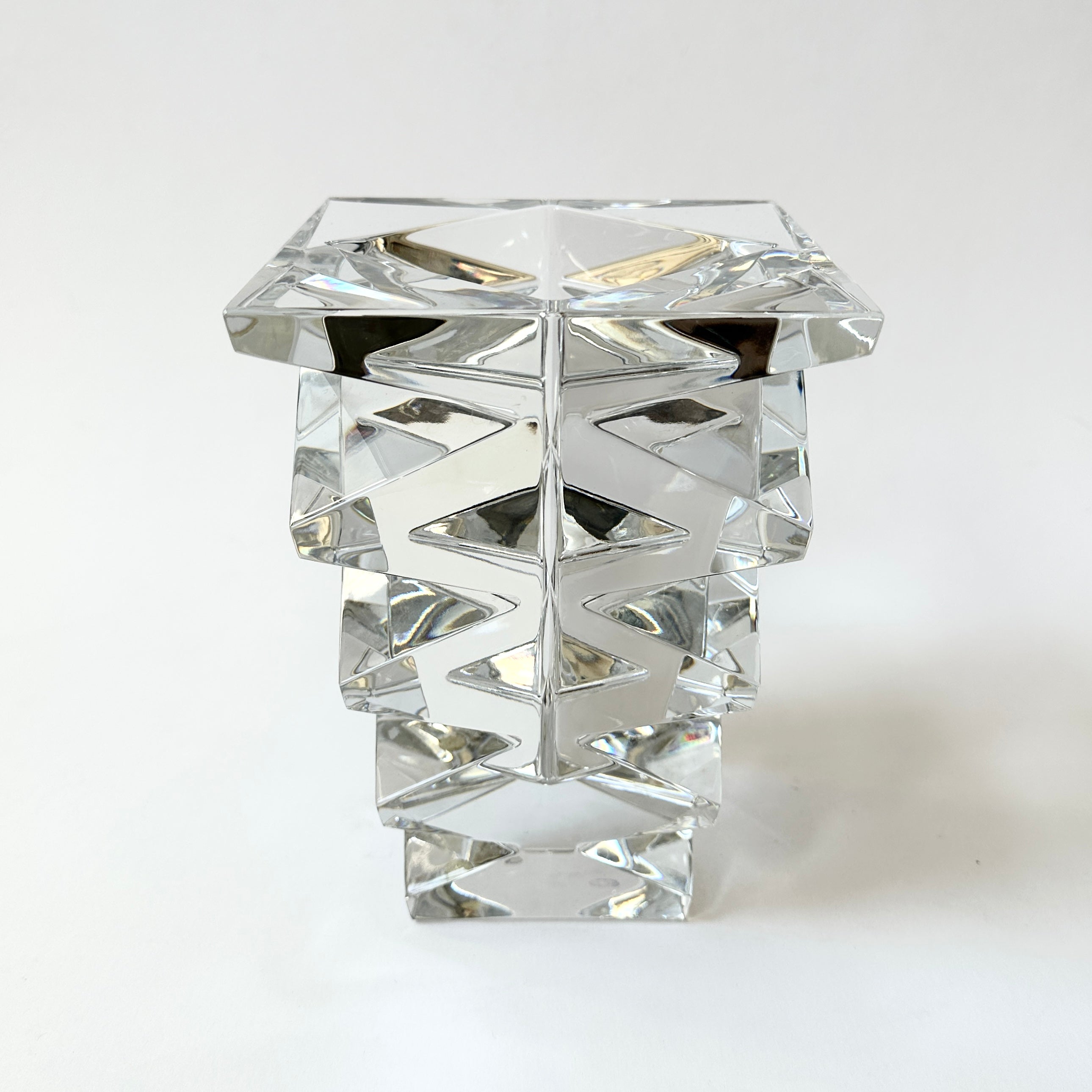 Baccarat Totem Vase — Clear Crystal (Nicolas Triboulot)