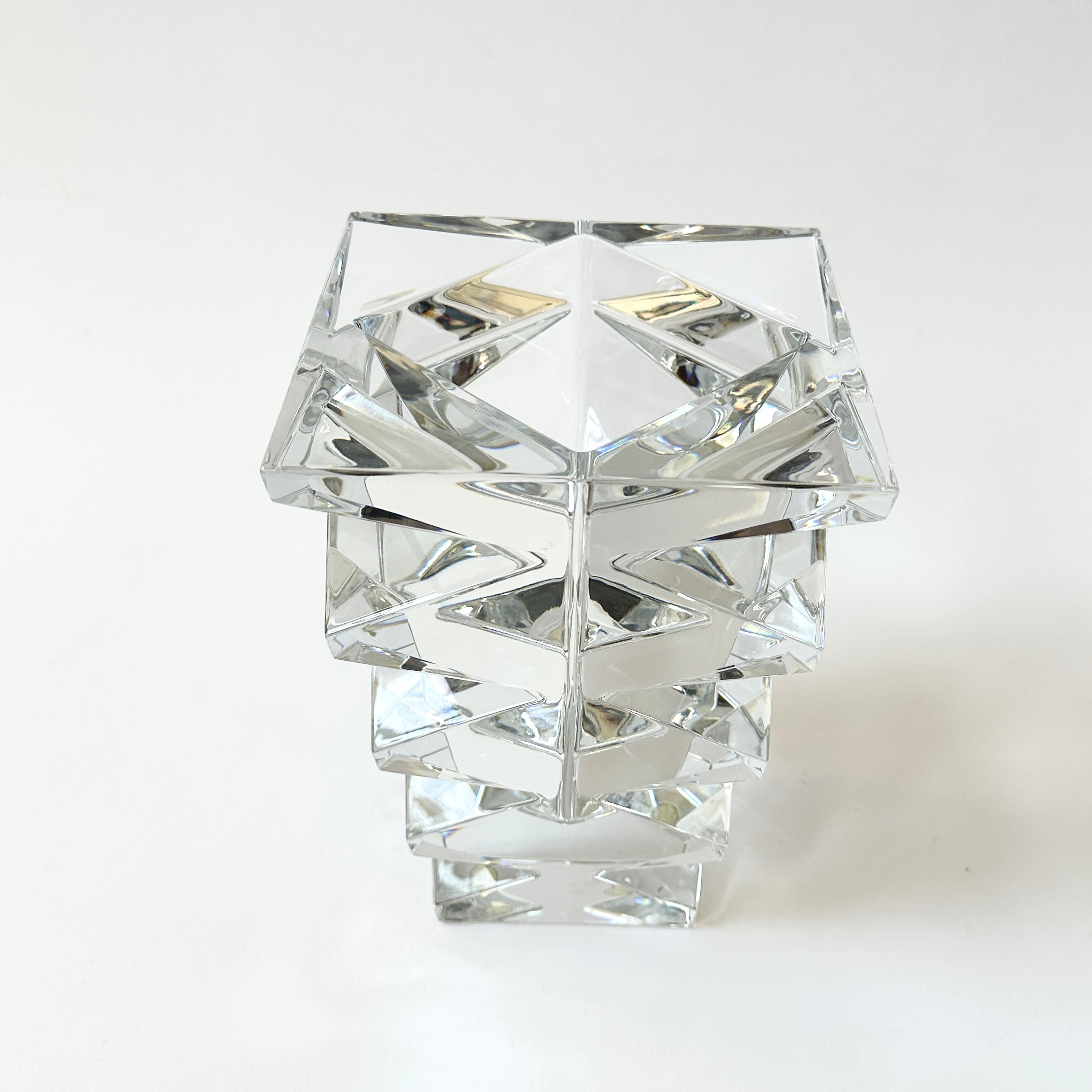 Baccarat Totem Vase — Clear Crystal (Nicolas Triboulot)