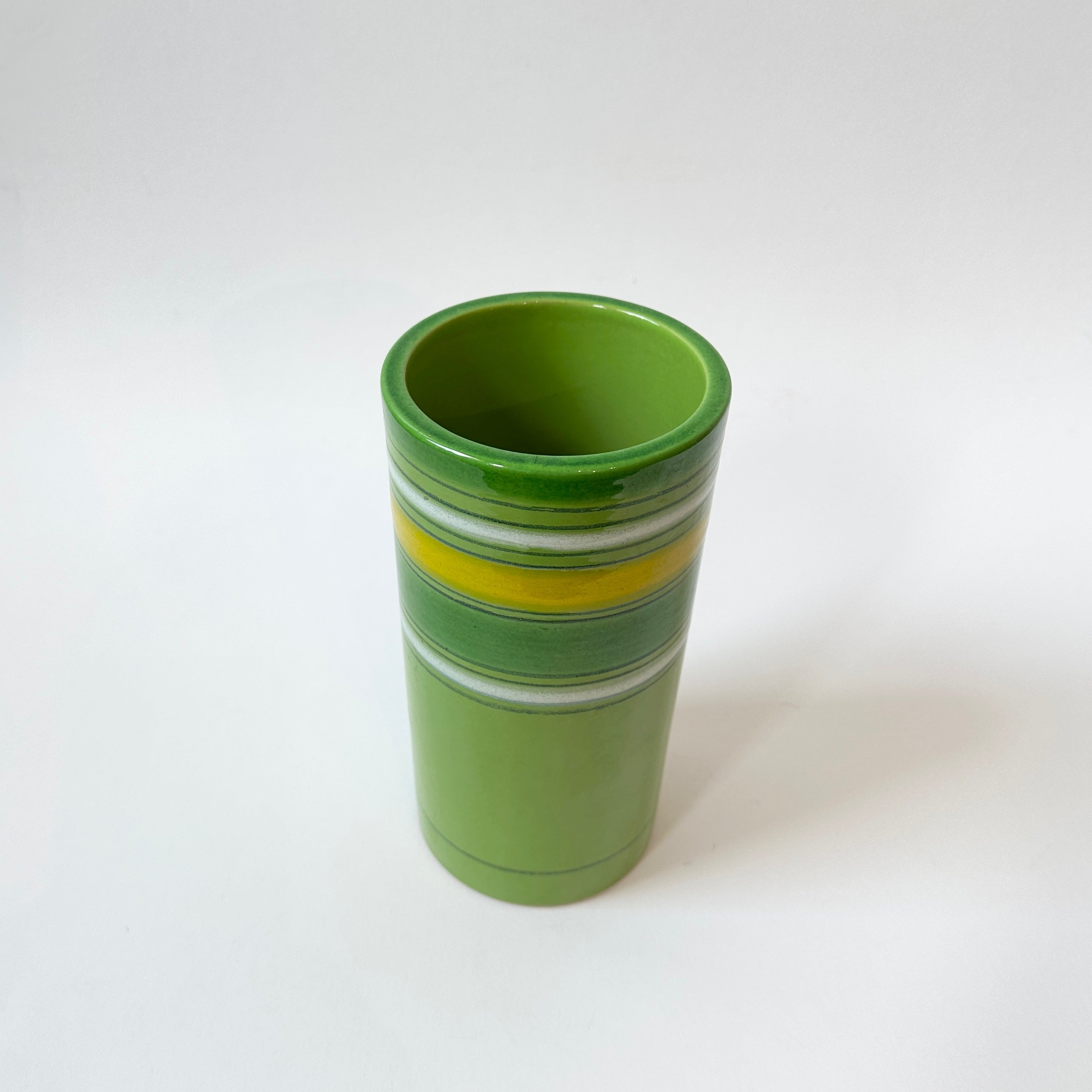 Vintage Fascia Colorate Vase — Attributed to Aldo Londi for Bitossi, Italy