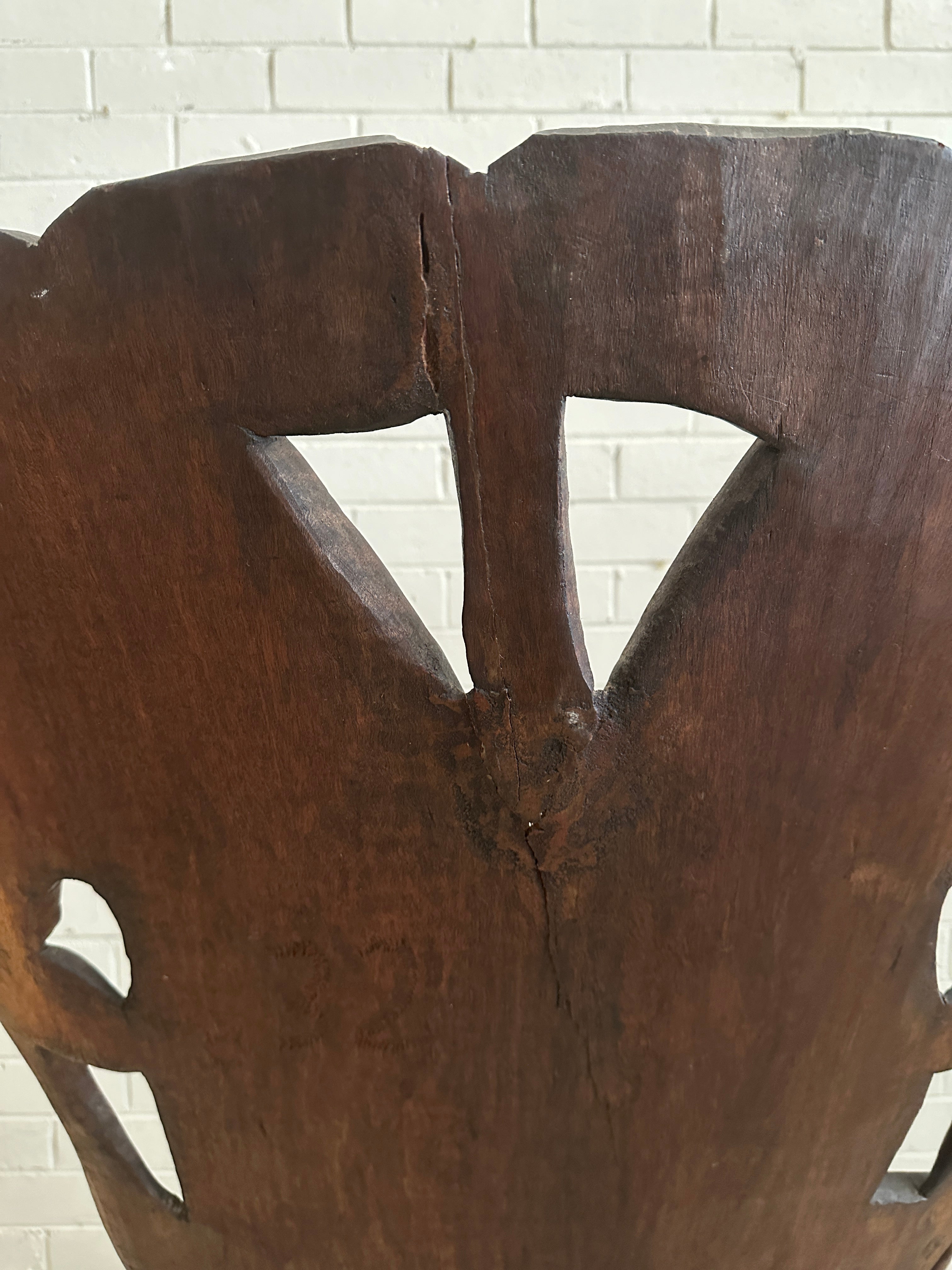 Carved Wooden Malawi Chief's Chair – African Blackwood