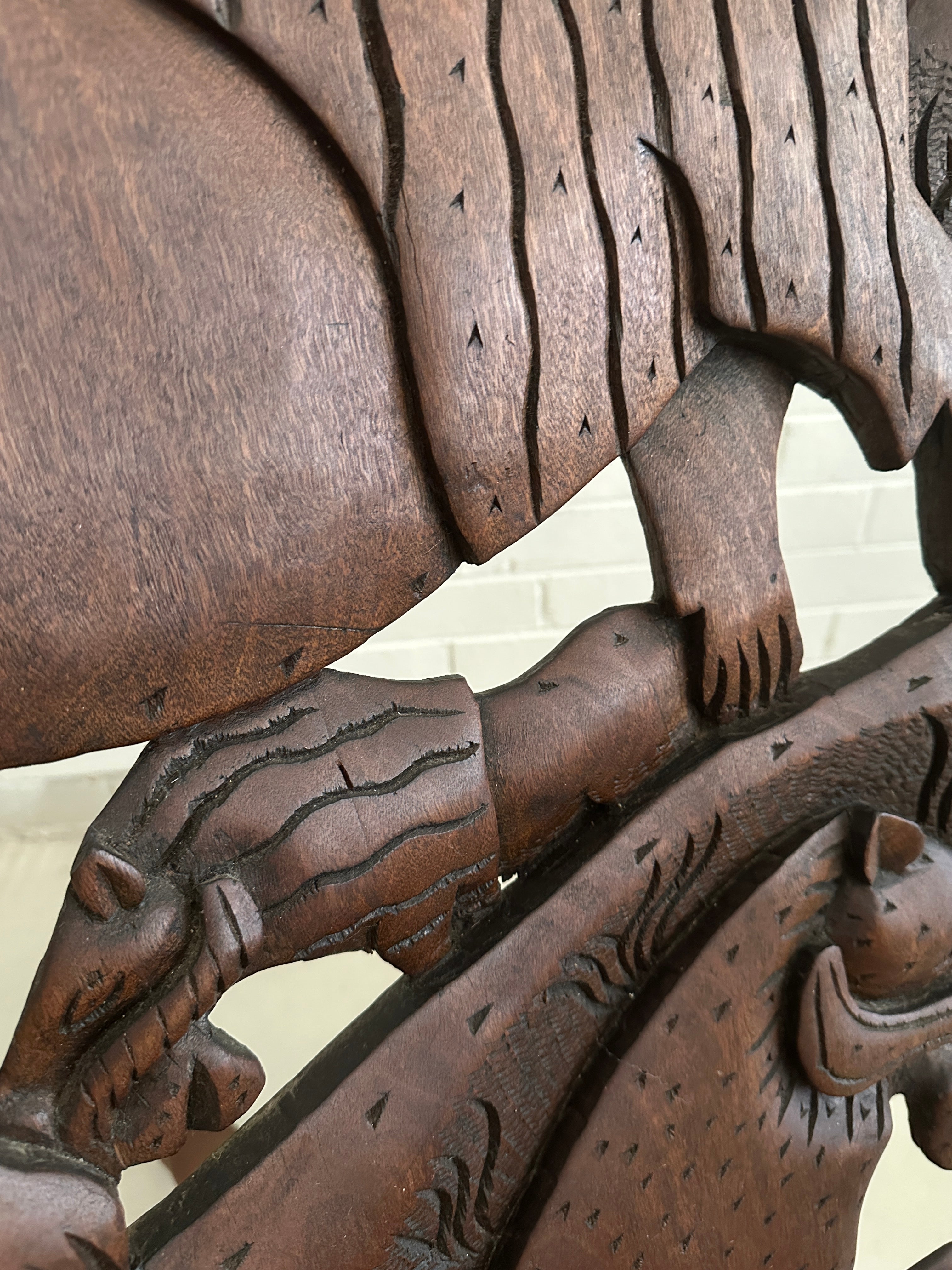 Carved Wooden Malawi Chief's Chair – African Blackwood