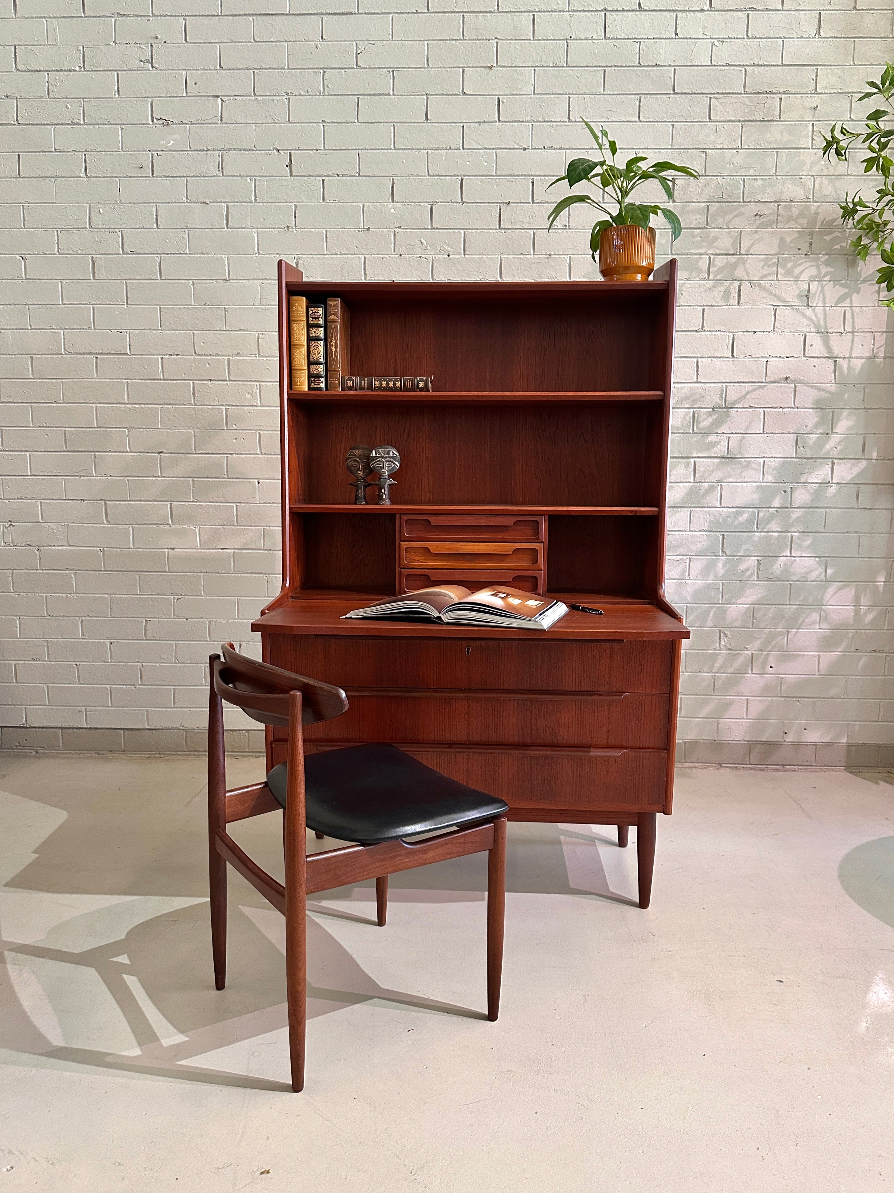 Vintage 1960s BRDR Teak Secretaire Desk