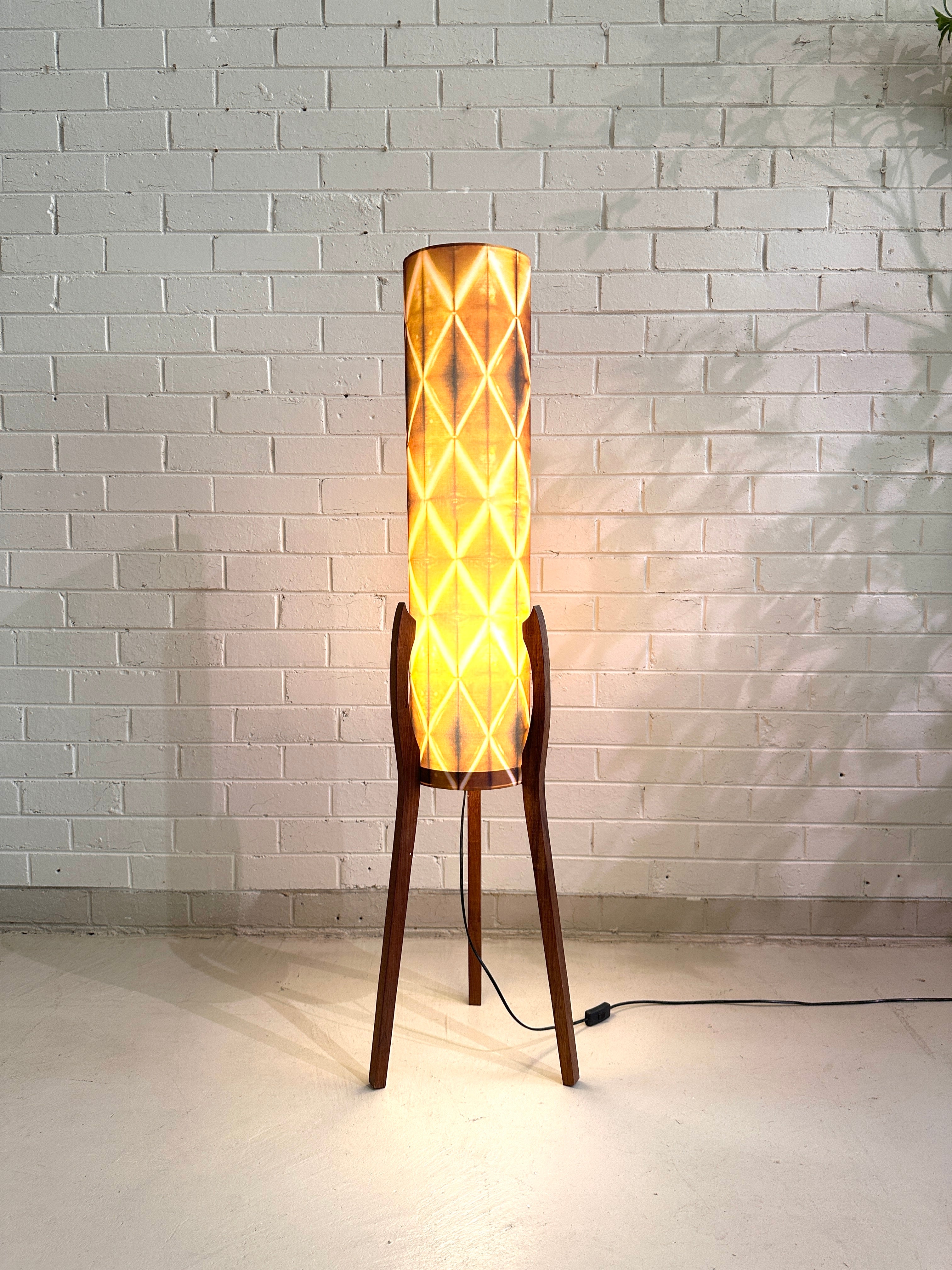 Vintage Mid Century Modern Rocket Lamp