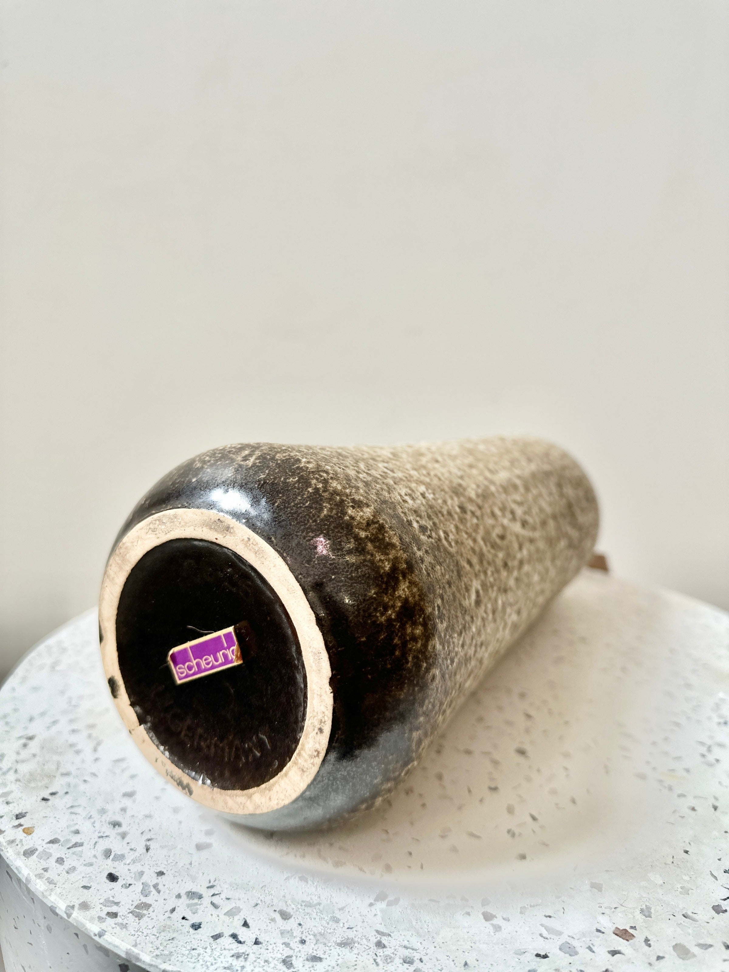Vintage 1960s Fat Lava Vase by Scheurich