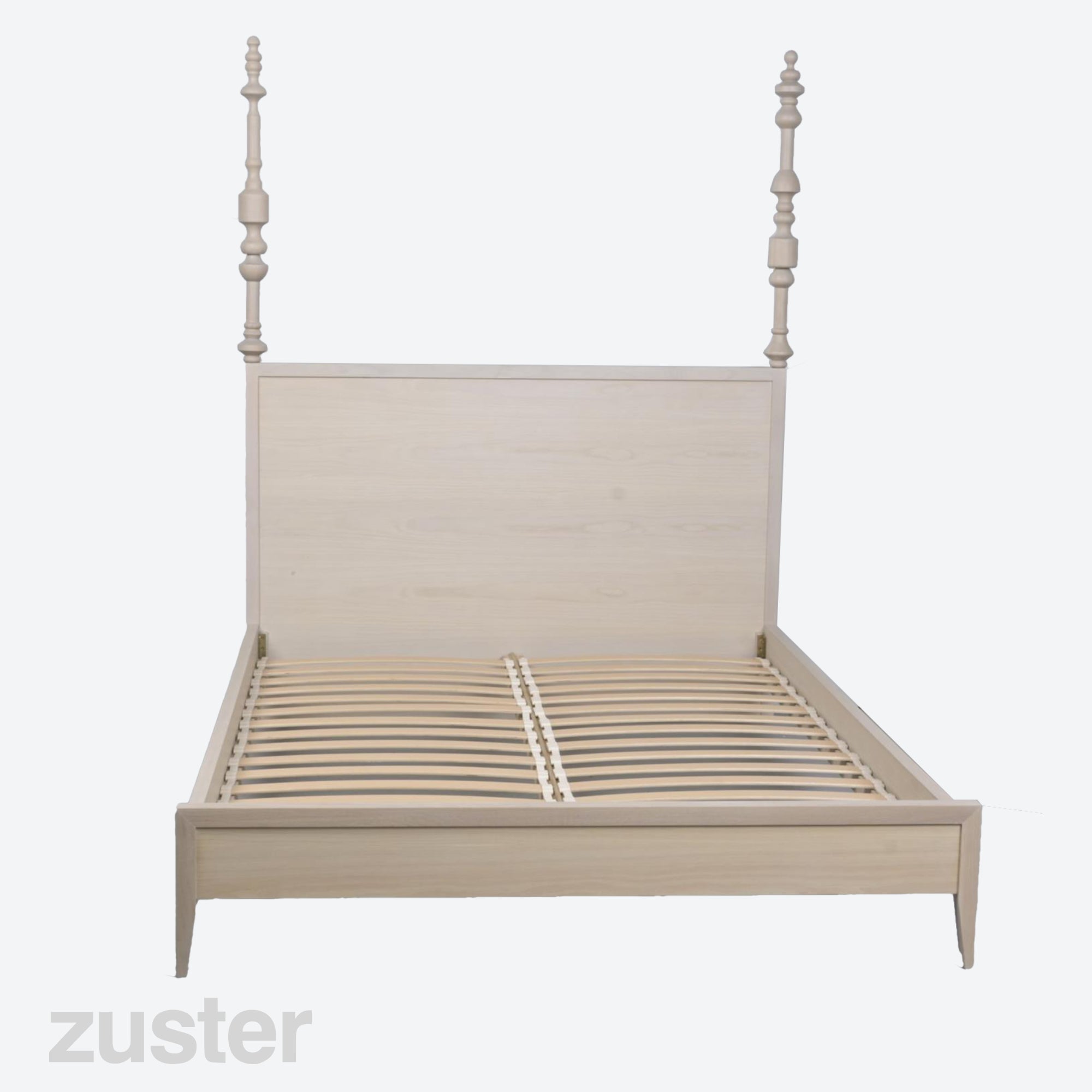 Vintage ZUSTER Sabrina Queen Bed Frame - Blonde Oak