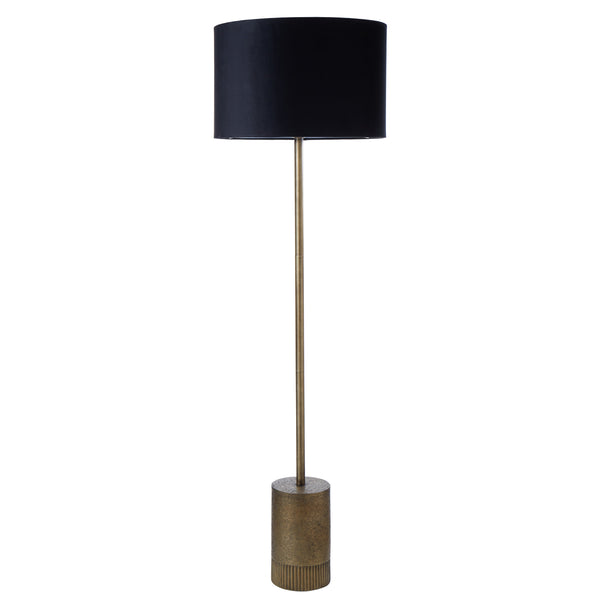 Black Velvet Bronzed Floor Lamp - Rodwell and Astor Brunswick 