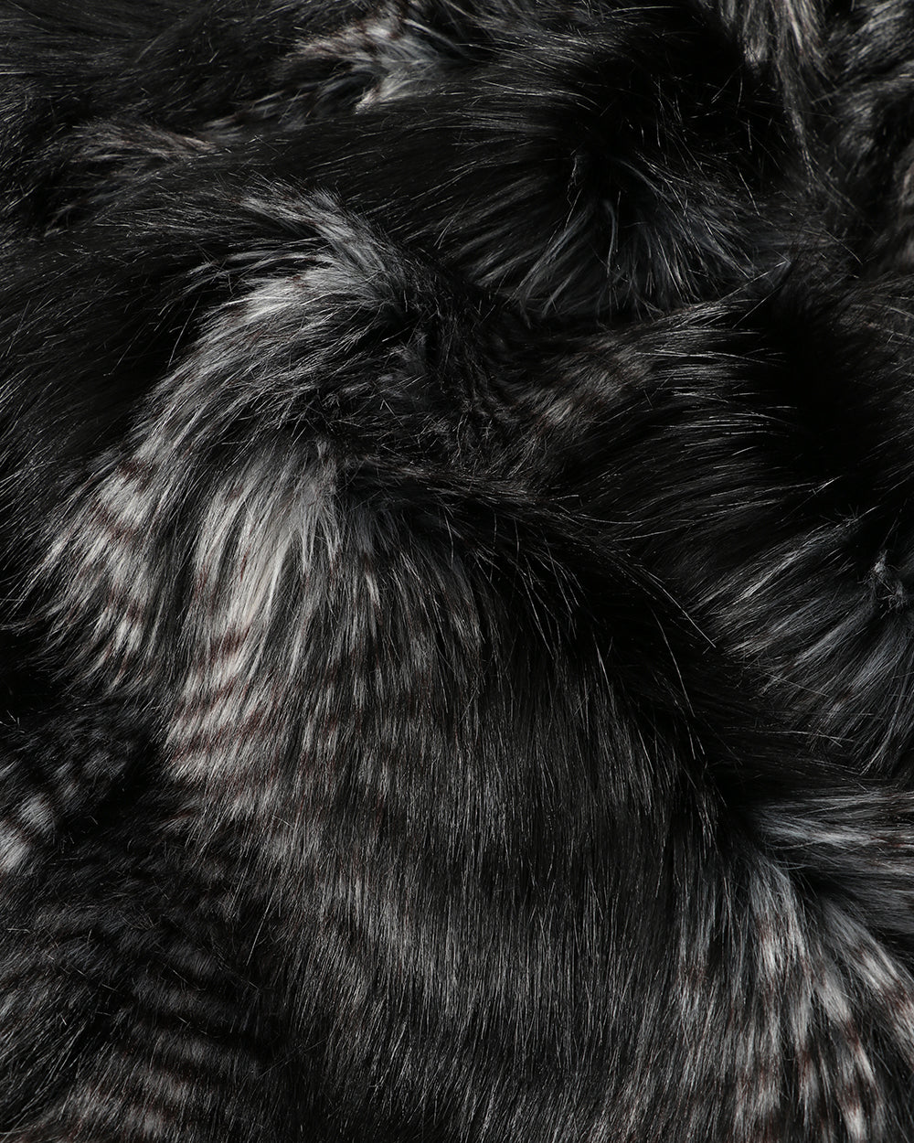 HEIRLOOM Black Coyote Faux Fur Cushion - 45cm