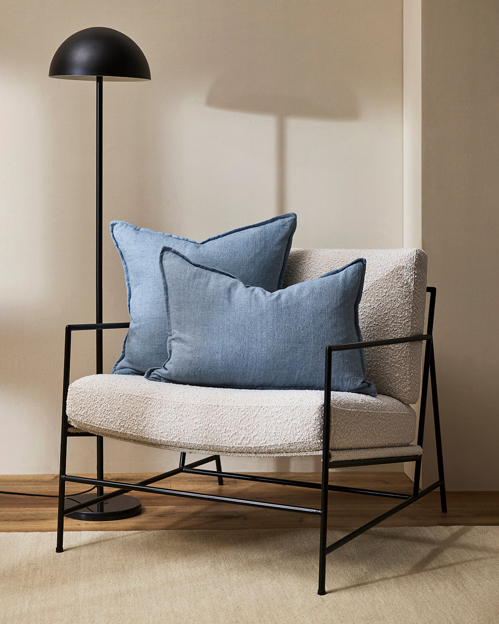 Cassia Cushion - Chambray 55 x 55cm