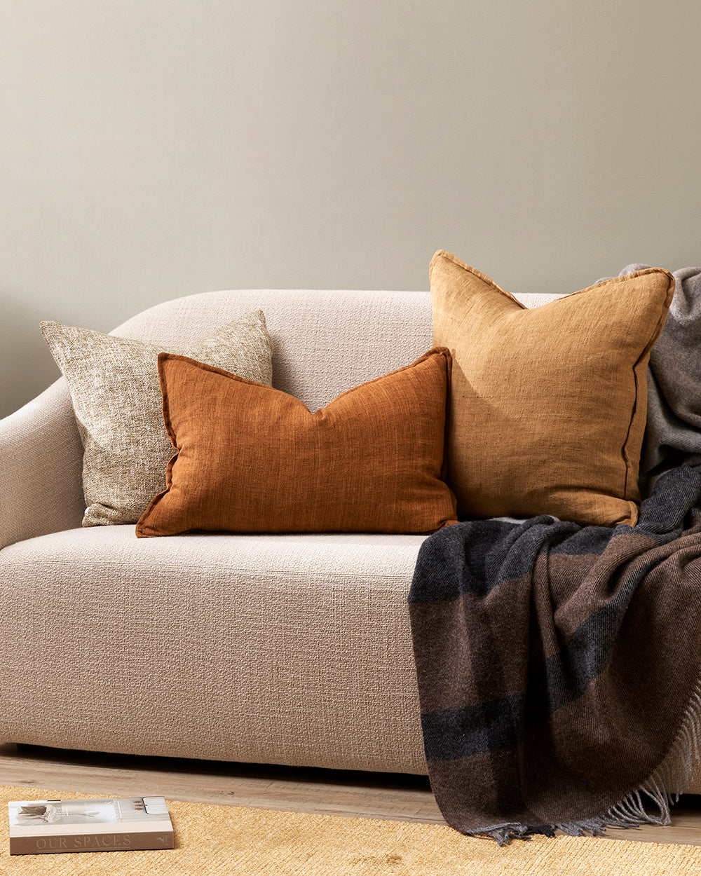 BAYA Cassia Cushion - Cumin - 55 x 55cm