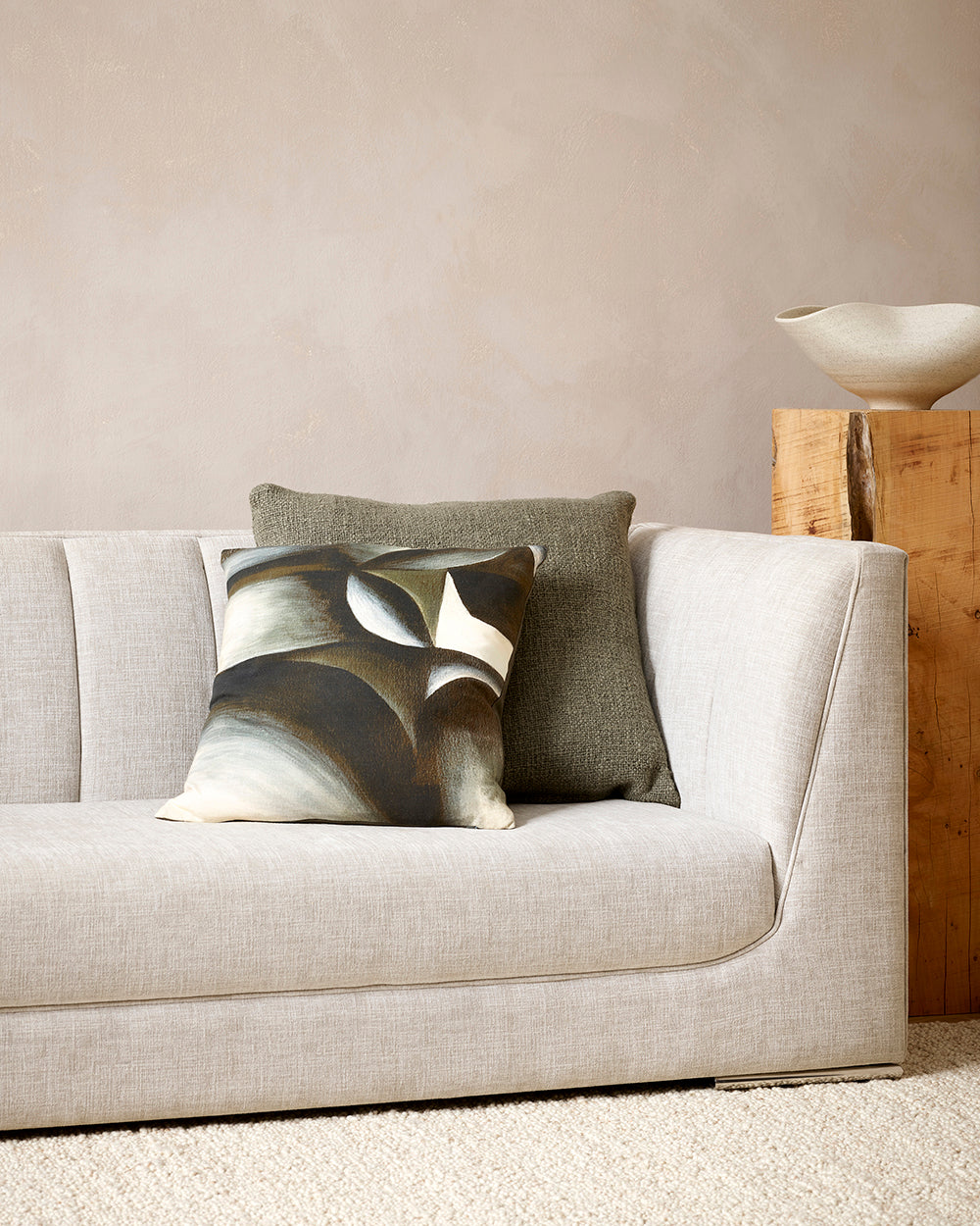 BAYA Cyprian Cushion - Sage 60 x 60cm