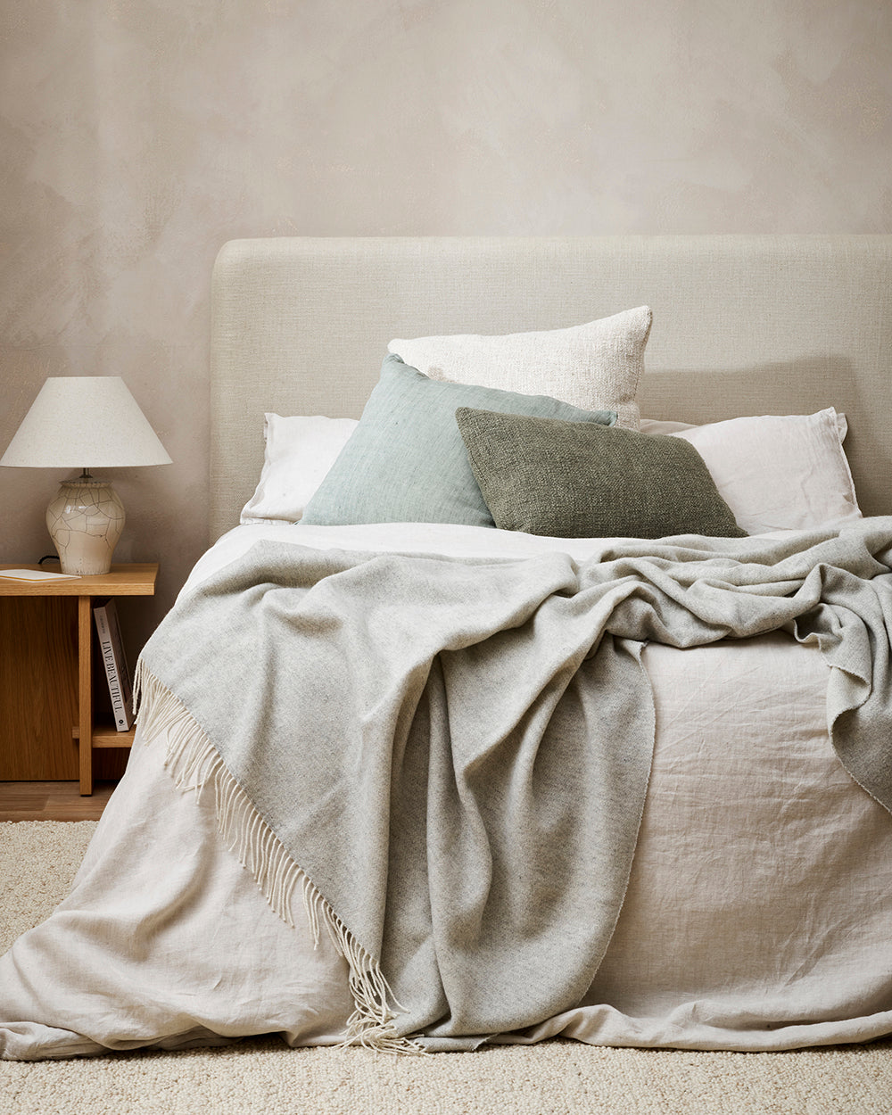 BAYA Cyprian Lumbar Cushion - Sage  40 x 60cm