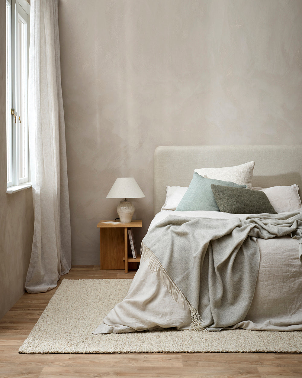 BAYA Cyprian Lumbar Cushion - Sage  40 x 60cm