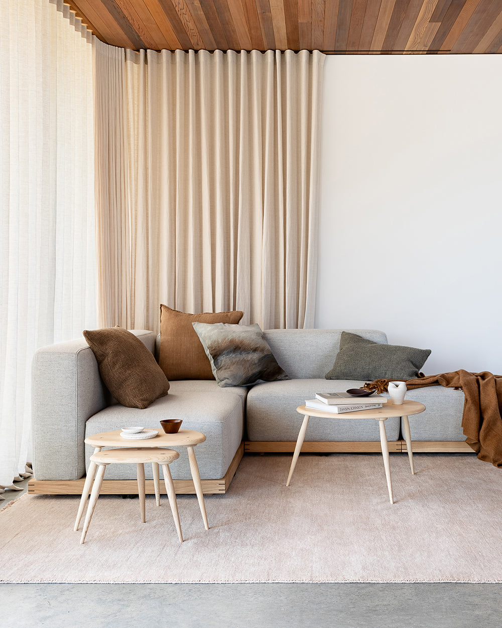 BAYA Cyprian Lumbar Cushion - Sage  40 x 60cm