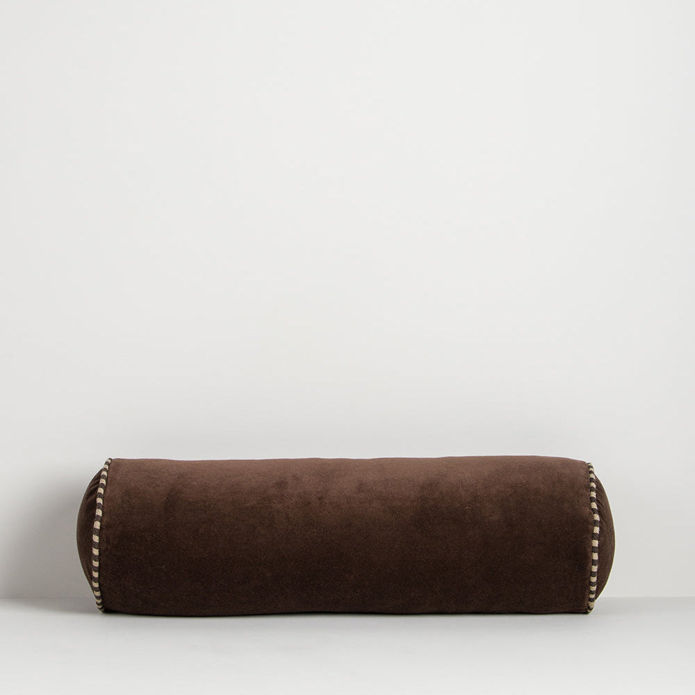 Elliot Bolster Cushion - Chocolate