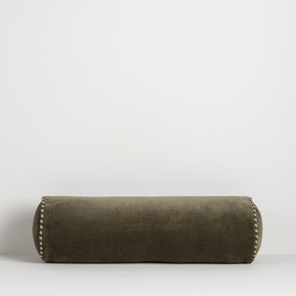 Elliot Bolster Cushion - Thyme