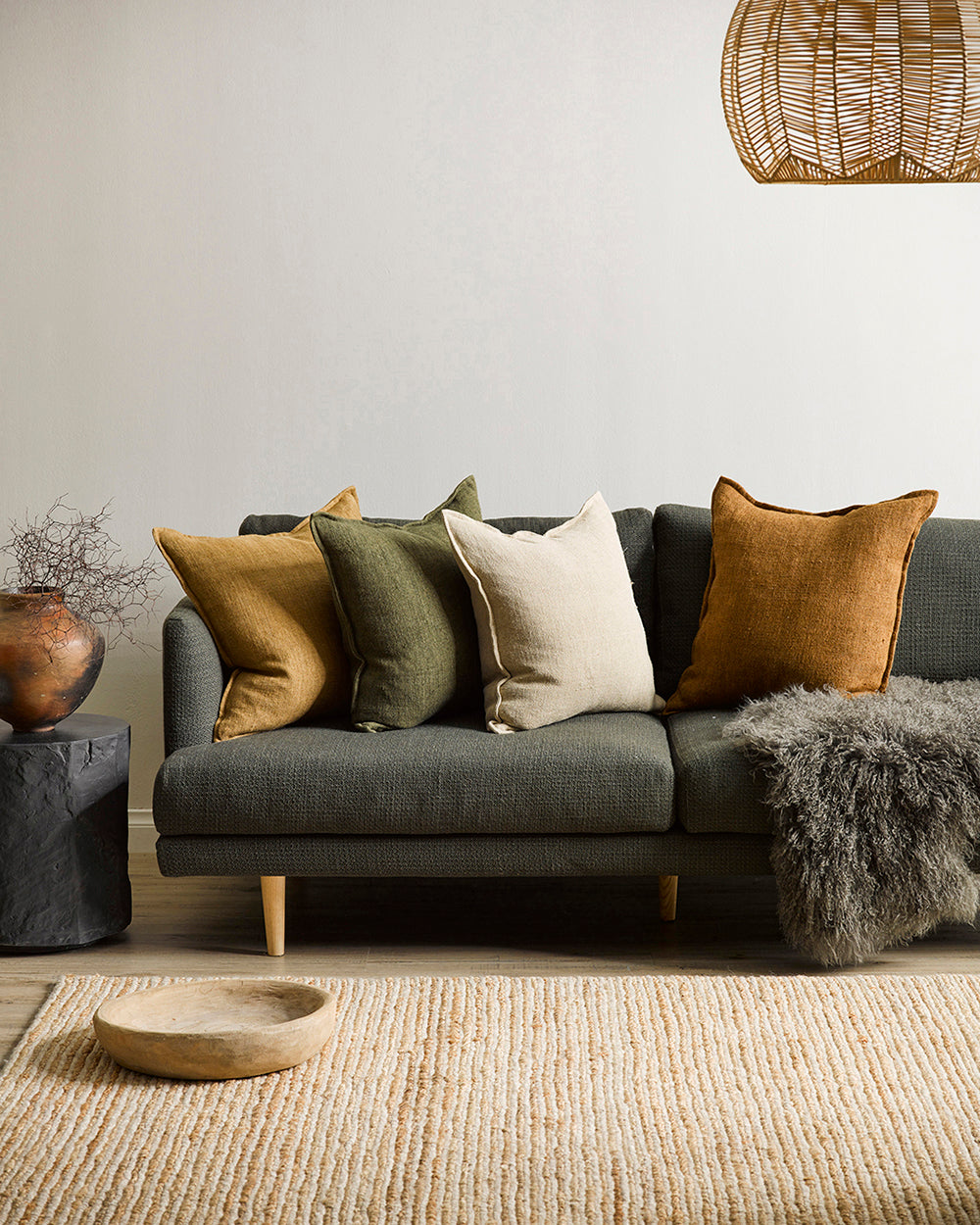 Flaxmill Cushion - Pecan
