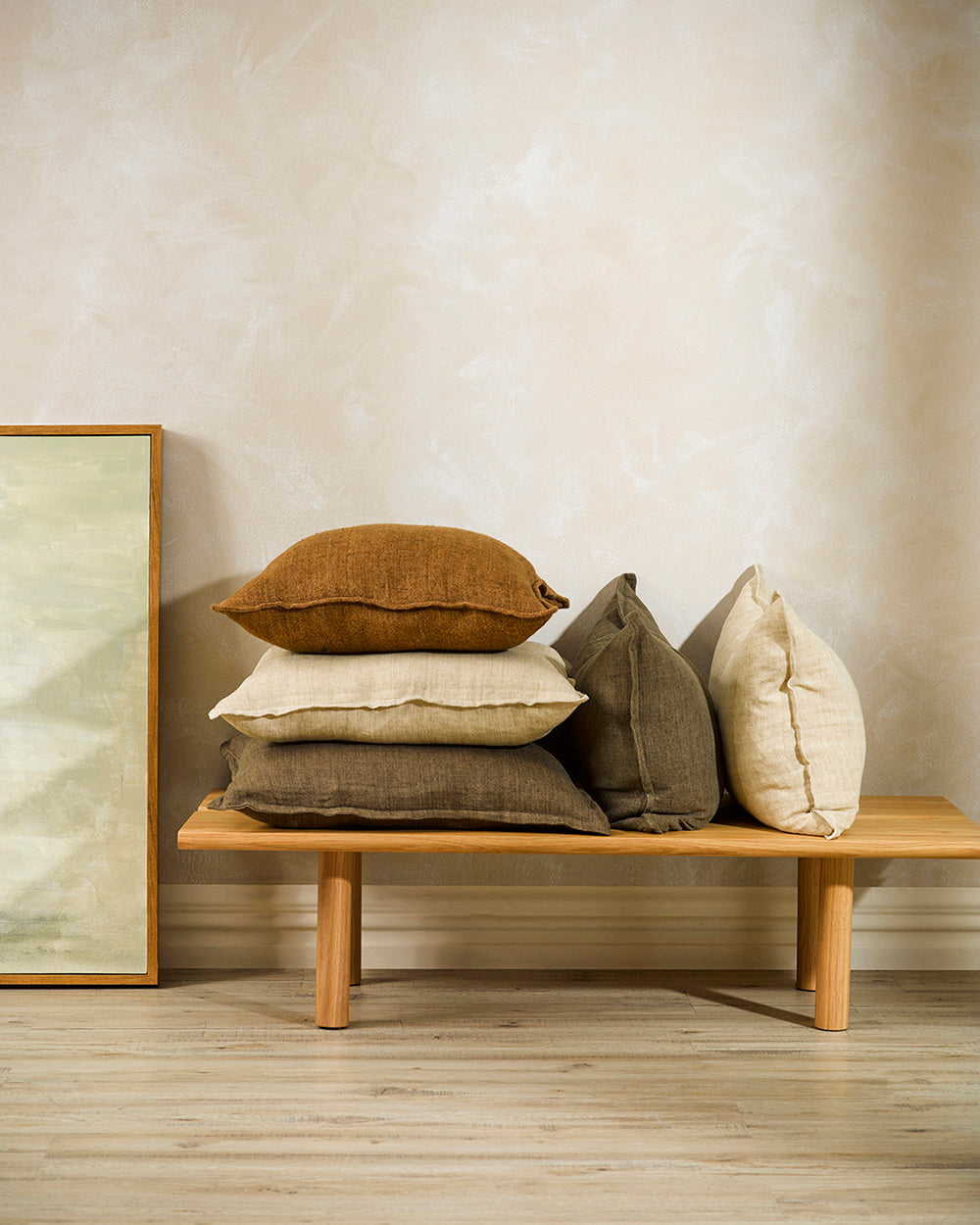 Flaxmill Cushion - Pecan