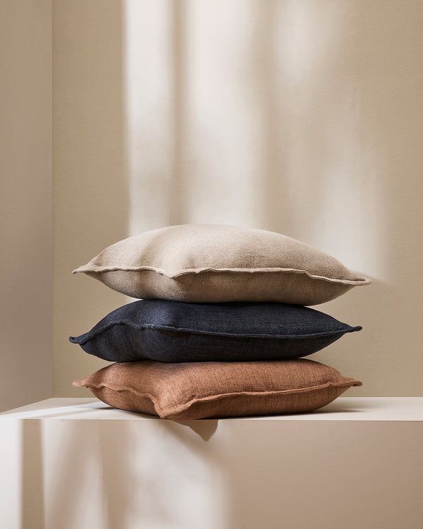 Flaxmill Linen Cushion - Thunder