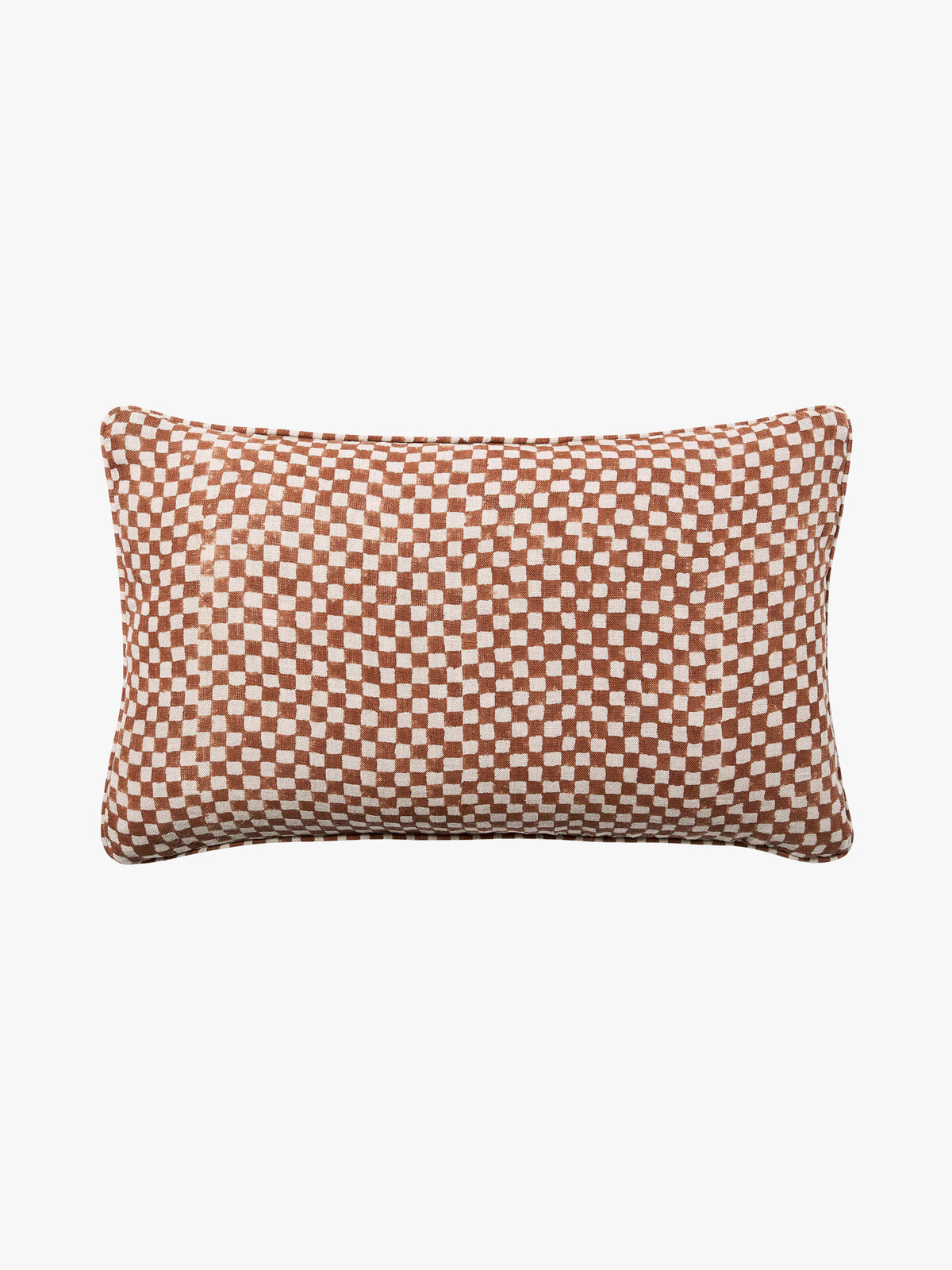 Gia Terracotta Mini Cushion 30 x 50cm – front | Rodwell & Astor
