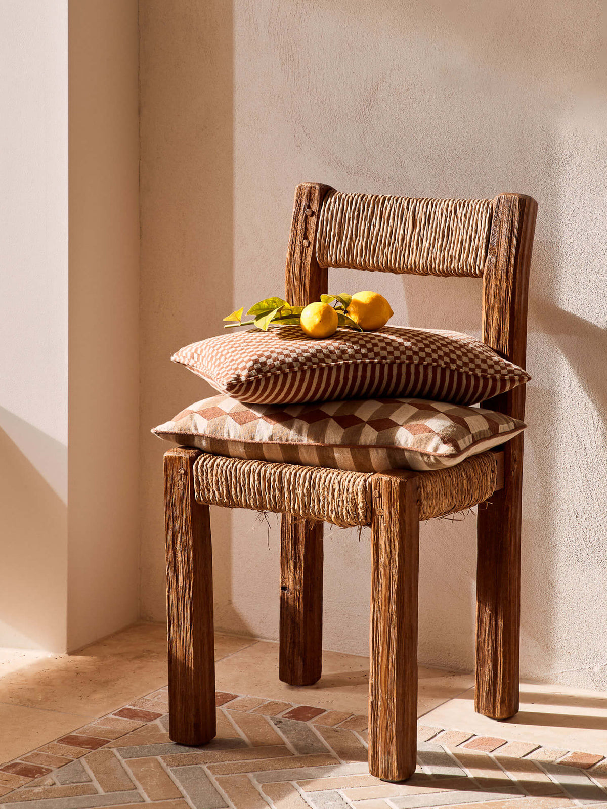 Gia Terracotta Mini Cushion 30 x 50cm – lifestyle 02 | Rodwell & Astor