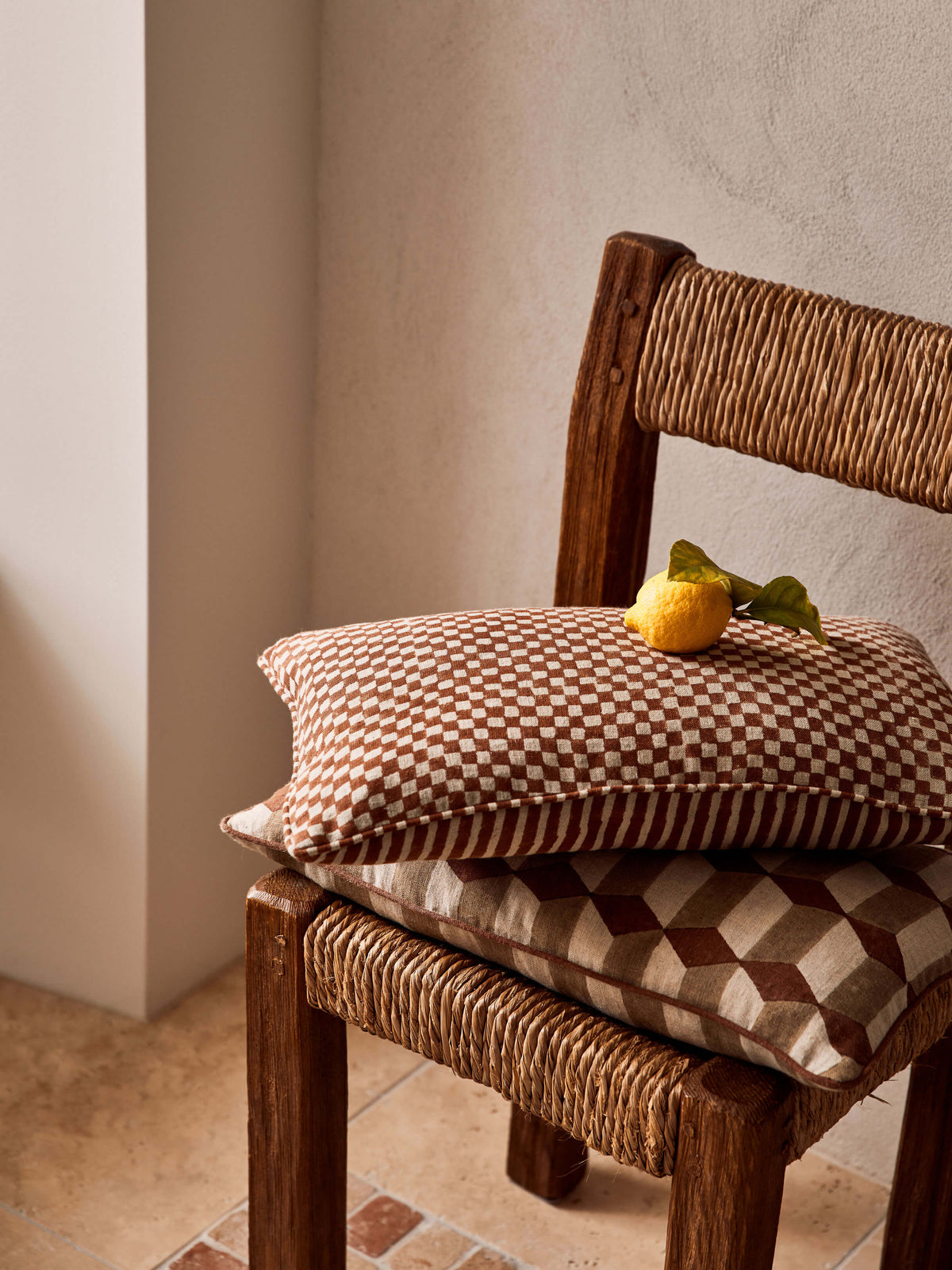 Gia Terracotta Mini Cushion 30 x 50cm | Rodwell & Astor