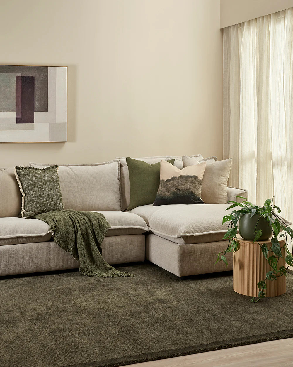 Lily Throw - Olive