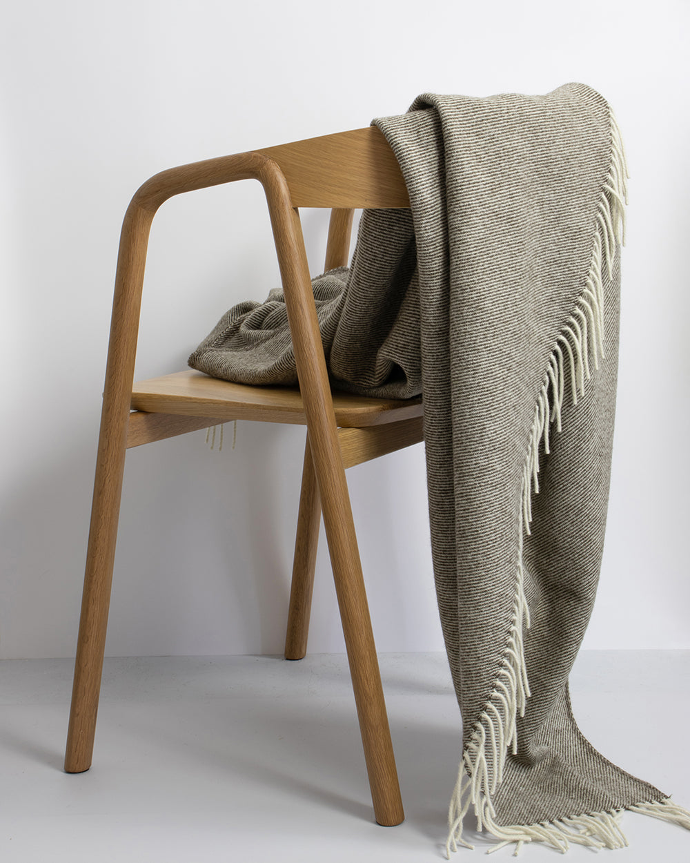 Martinborough NZ Wool Throw 150 x 180 - Olive 