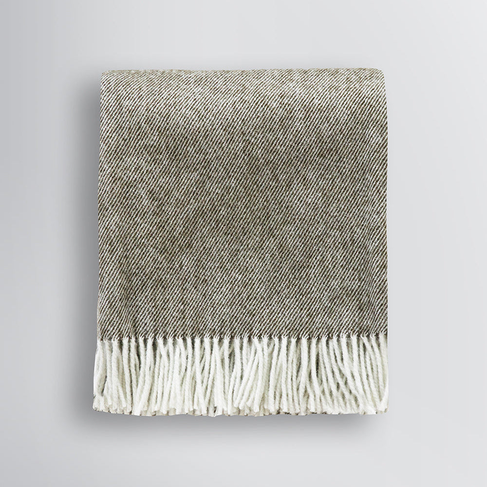 Martinborough NZ Wool Throw 150 x 180 - Olive 