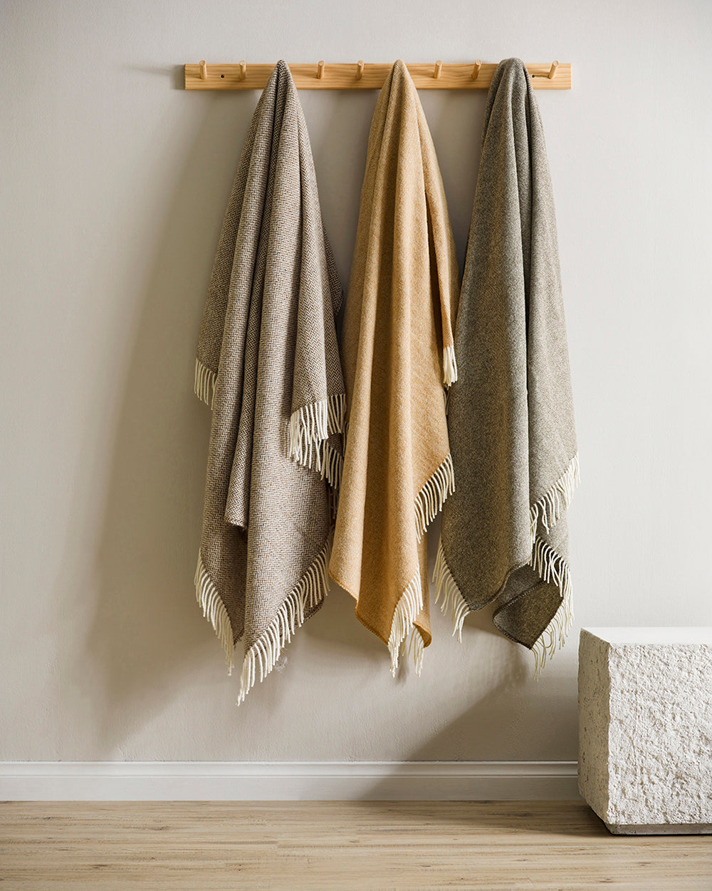Martinborough NZ Wool Throw 150 x 180 - Olive 