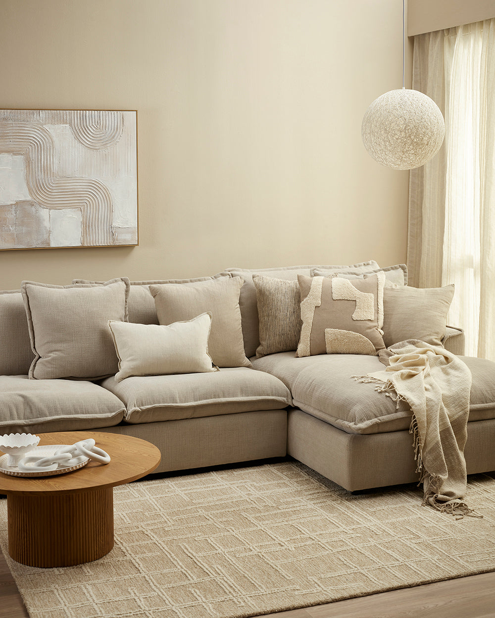 Mezze Cushion - Taupe - 50 x 50cm | OLLO