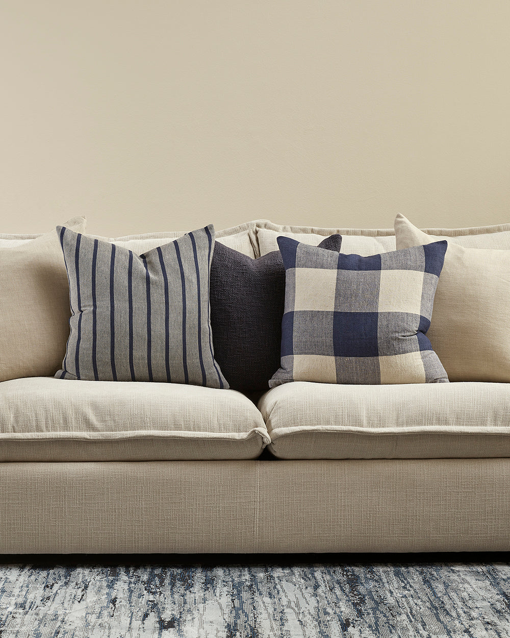 Oscar Cushion - Denim - 50 x 50cm | OLLO