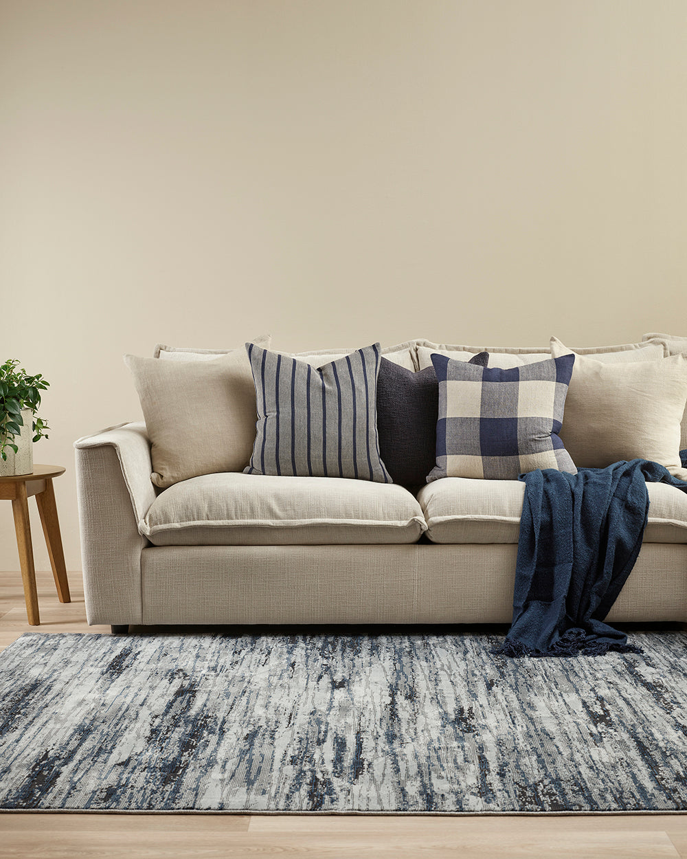 Oscar Cushion - Denim - 50 x 50cm | OLLO