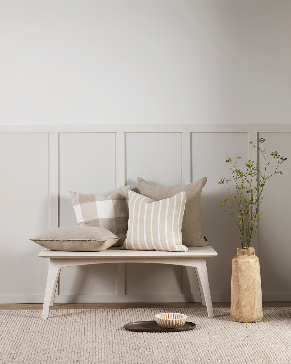 Oscar Cushion - Natural - 50 x 50cm | OLLO