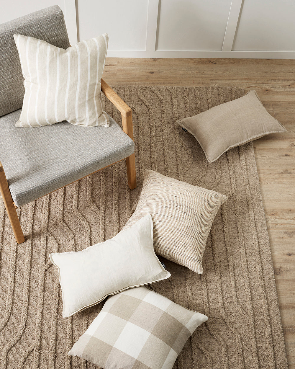 Oscar Cushion - Natural - 50 x 50cm | OLLO