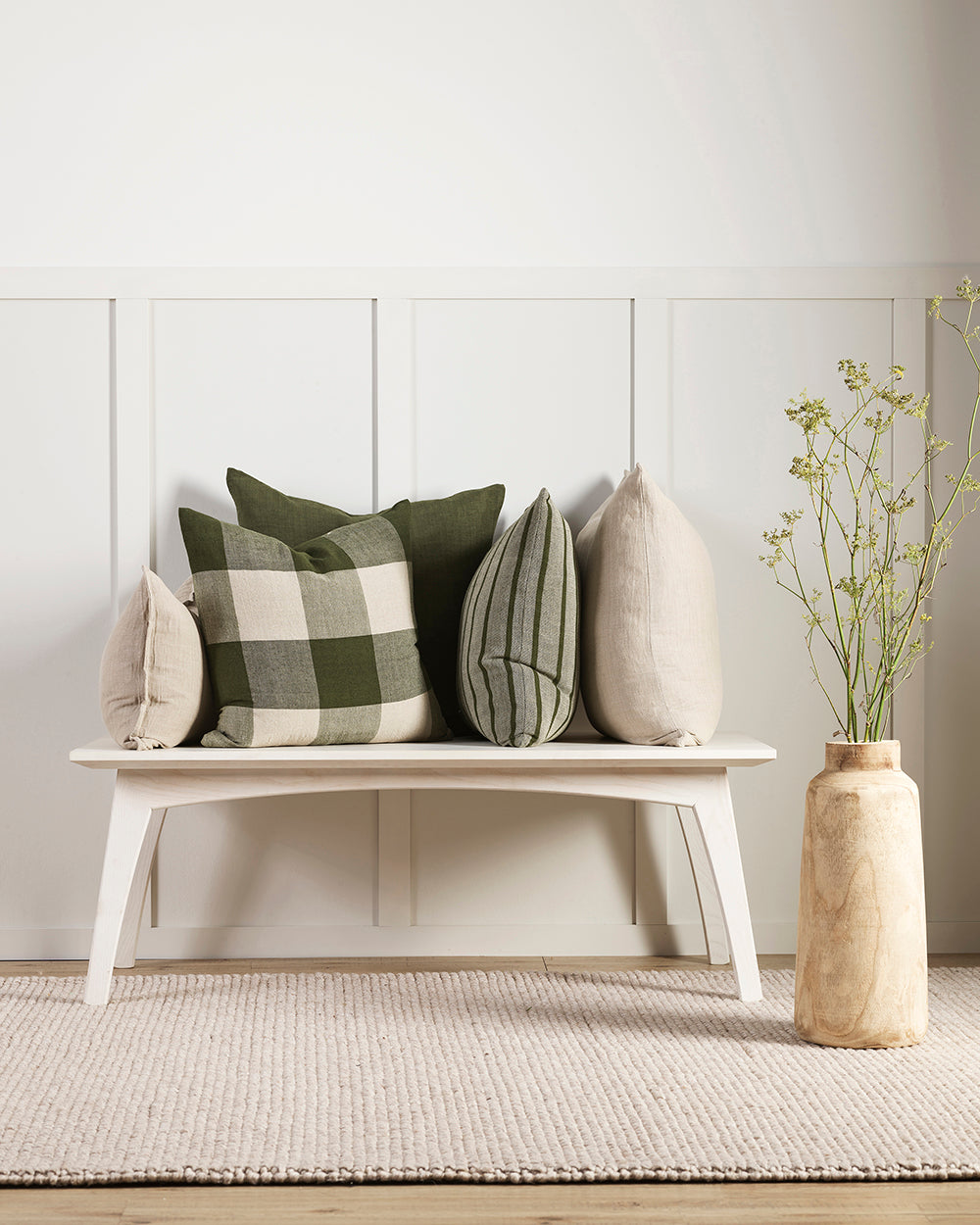 Oscar Cushion - Olive - 50 x 50cm | OLLO