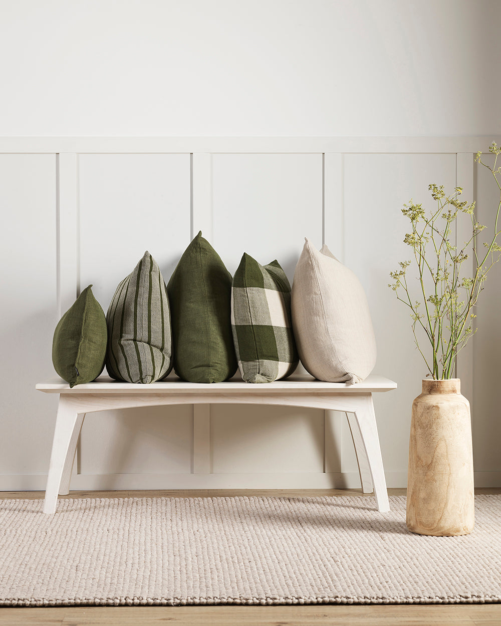 Oscar Cushion - Olive - 50 x 50cm | OLLO