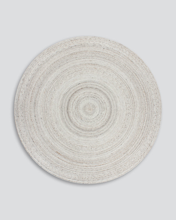 Palm Cove Round Floor Rug - Sand-Rodwell and Astor