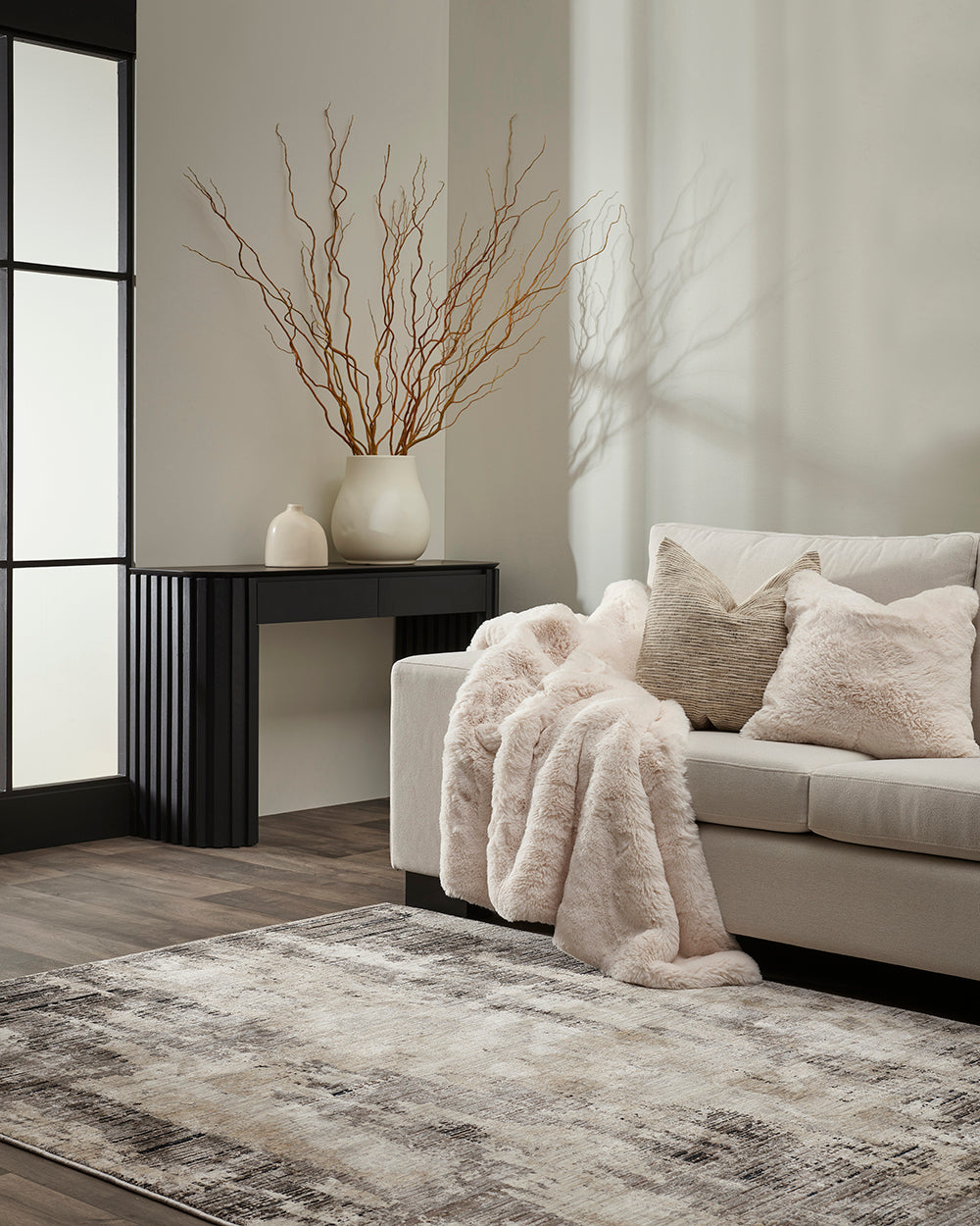 Pelage Faux Fur Throw - Ivory