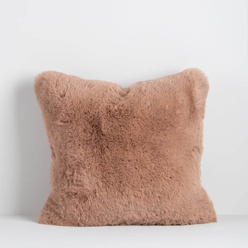 Pele Faux Fur Cushion - Toasted Coconut Rodwell & Astor
