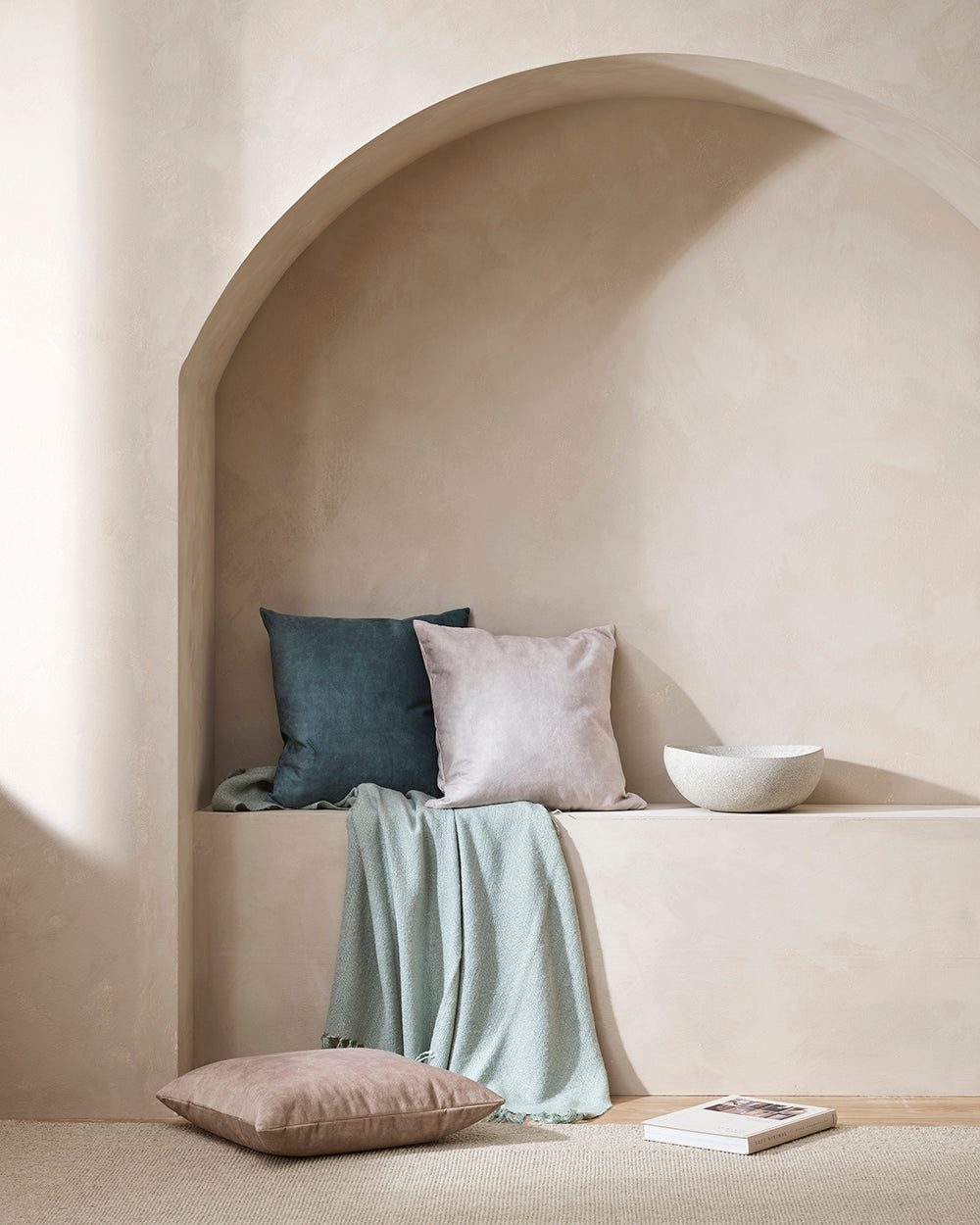 BAYA Richmond Wool Blend Throw - Glacier Rodwell and Astor