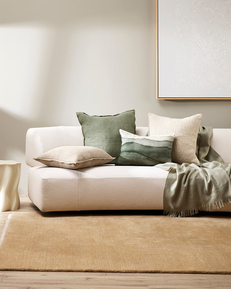 BAYA Flaxmill Linen Cushion - Doeskin